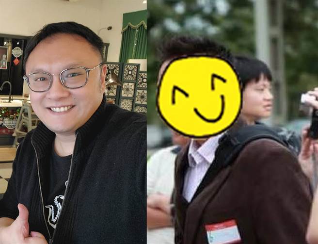 国民党文传会副主委郑照新年轻时帅照曝光，让网友惊呼连连。（合成图／摘自郑照新、罗智强脸书）