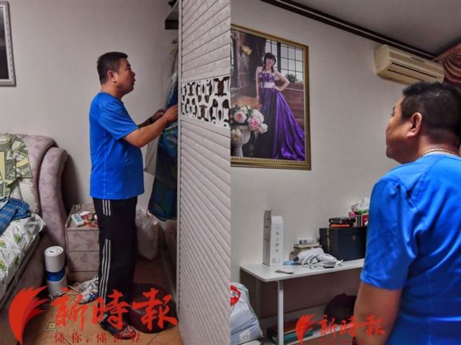 桂军民看着妻子「睡」在罐内满是不舍，他为妻子保留了住家原貌、纪录了生活点滴，也自愿成为冷冻人，期盼50年后2人再度结成连理，再续后半生的夫妻之情。（图／翻摄自《新时报》）