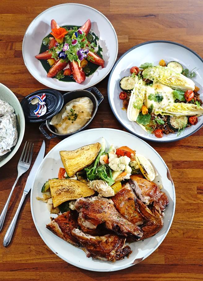 挑食从前菜、主餐到甜点，不断地以在地食材演绎台魂法菜。（图/曾信耀摄）