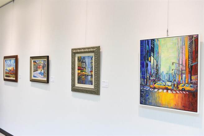 《人•地之间》画展部份收入，将捐助「南投耶稣君王堂」兴建费用。（静宜大学提供）