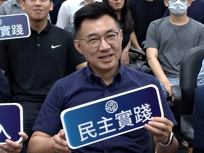 江啟臣。（黃福其攝）