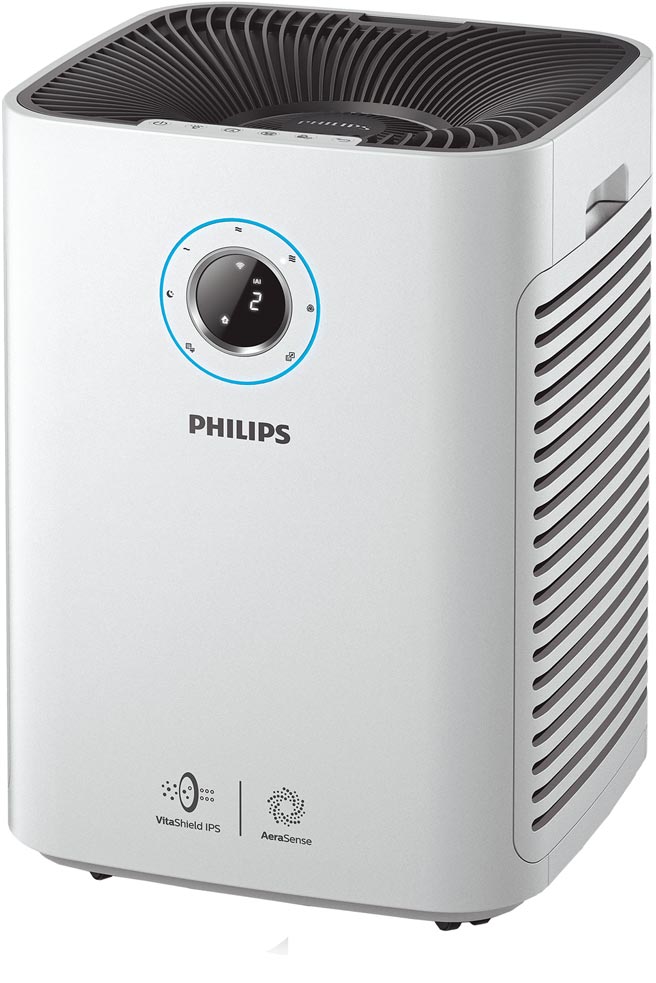 新光三越飞利浦奈米级空气清净机2万8990元，登录即赠2台市价1万3980元的「奈米空气清净机ACO89」。（新光三越提供）