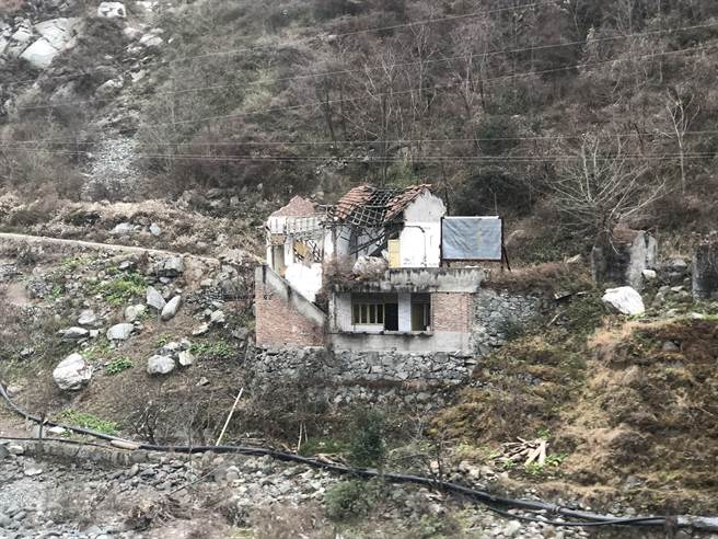 汶川大地震遗址。（作者提供）