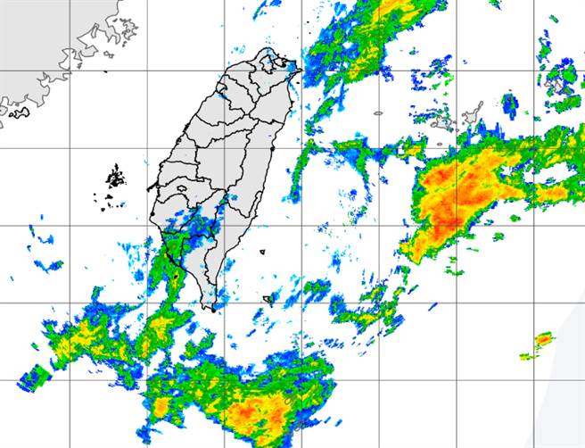 大学学测登场，全台转湿凉，天气不稳定。（中央气象局提供）