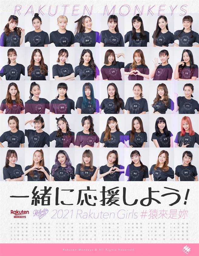 Rakuten Girls睽違3年再度舉辦海選，40人出線參加2月20日決選。（樂天桃猿提供）