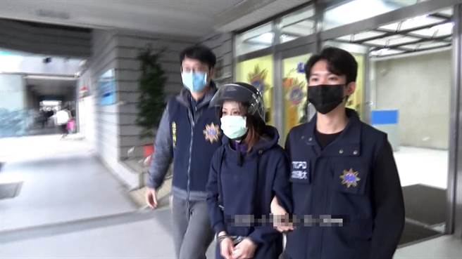 警方逮捕吴姓女毒贩。（警方提供，文：陈鸿伟）