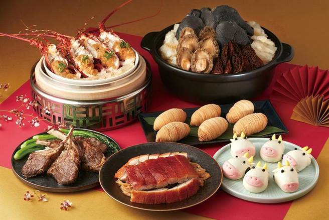 鎖定四人小家庭，台北喜來登大飯店「辰園」粵菜餐廳推出「五福祥瑞」外帶組合餐。（圖／台北喜來登飯店提供）