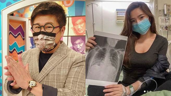 曾确诊的Rita上《医师好辣》，胡瓜起初很担心。（图／IG@胡瓜、Rita）