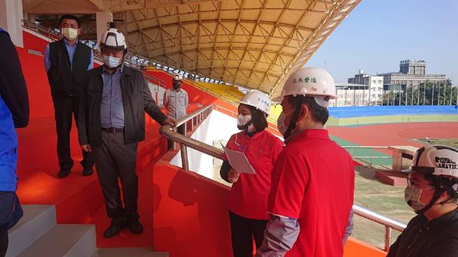 全中運4月雲林登場，雲林縣長張麗善（右三）加強規畫防疫措施。（雲林縣政府提供／張朝欣雲林傳真）