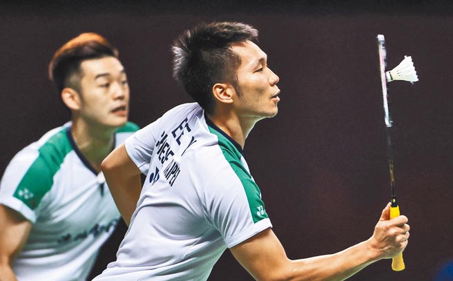 李洋（右）、王齊麟（左）在年終總決賽男雙小組賽取得2連勝。（資料照／取自世羽聯官網）
