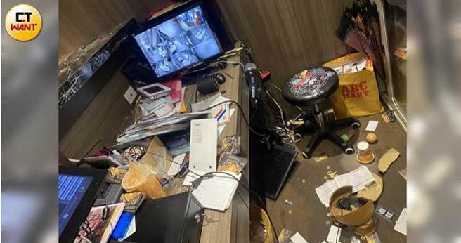 不光動手打Amy，吳男經常到酒吧鬧事，造成店內一片狼藉。（圖／讀者提供）