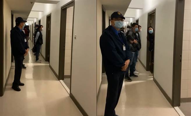 警方进入香港中文大学宿舍调查搜证。（图／摘自中大校园电台脸书）