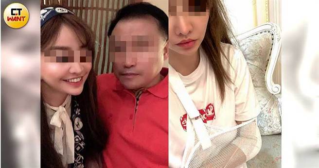 有「條通李毓芬」之稱的Amy，在與吳姓富商交往期間，吳男就曾在外當眾折斷Amy的右手，連Amy要打電話向友人求救，手機都被搶走。（圖／讀者提供）