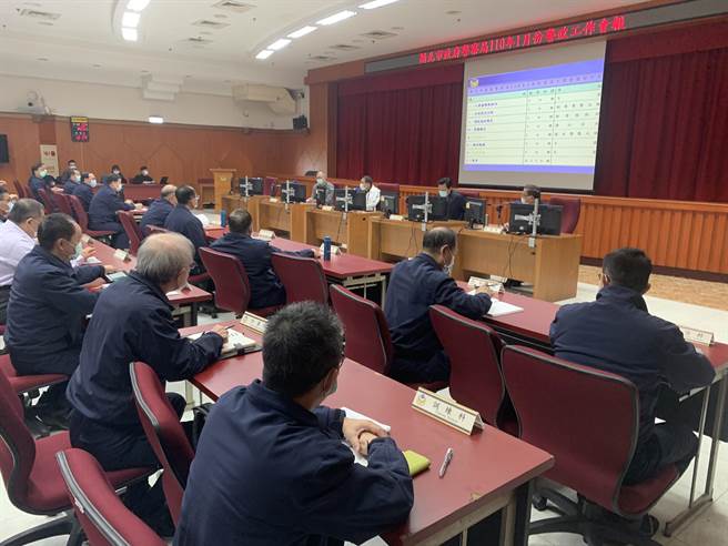 新北市長侯友宜主持警政工作會報。（王揚傑攝）