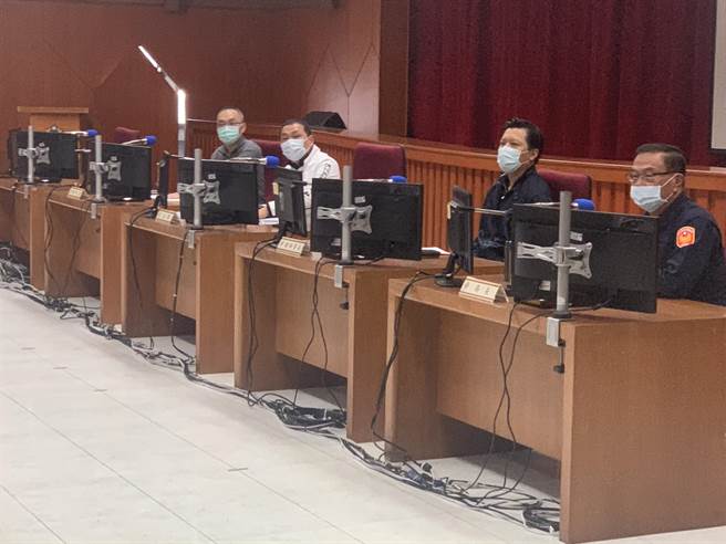 新北市長侯友宜主持警政工作會報。（王揚傑攝）