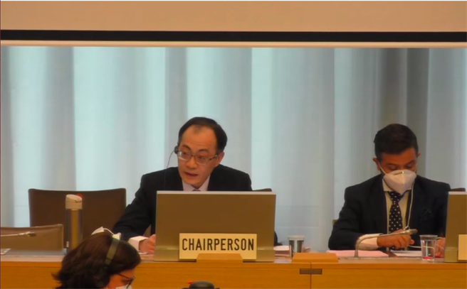 我国代表黄汉铭成功争取担任WTO原产地规则委员会主席。（取自WTO推特）