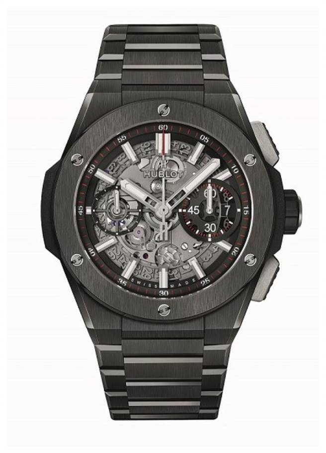 宇舶表BIG BANG UNICO INTEGRAL全陶瓷炼带计时码表，71万7000元。（HUBLOT提供）
