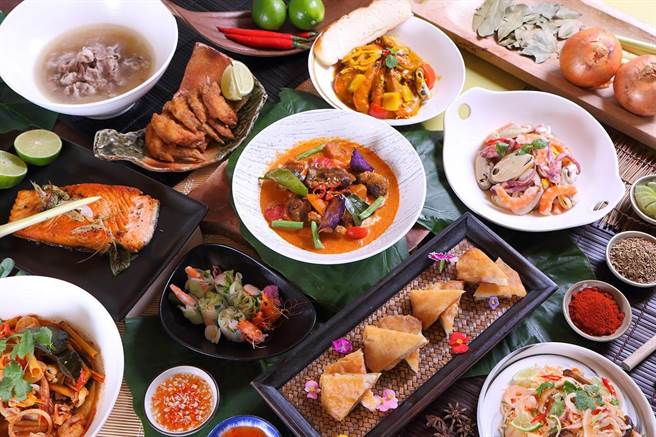 Le Café主廚集結越南、泰國、緬甸等地料理，推出一系列南洋料理。（台北老爺酒店提供）
