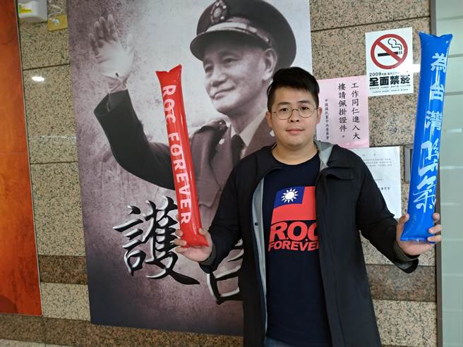 国民党青年部主任陈冠安。（黄福其摄）