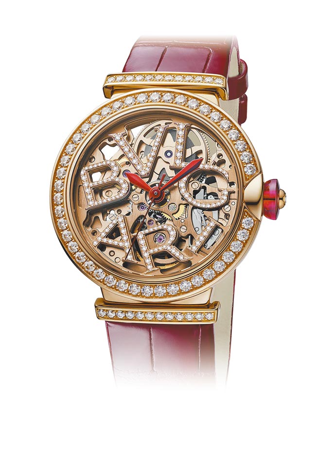 宝格丽LVCEA Skeleton钻表，100万3000元。（BVLGARI提供）