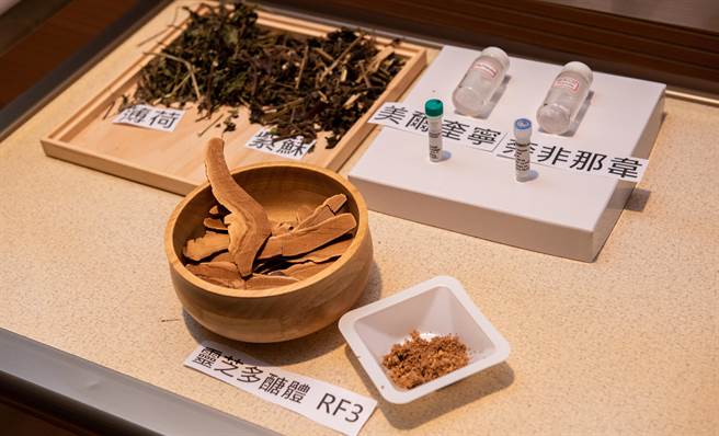 5种具有抑制新冠病毒活性效果的潜力药物。（中研院提供／林志成台北传真）