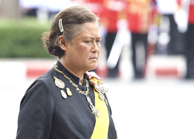 遭泰王瓦吉拉隆功放狗踩断脚踝的诗琳通公主。（资料照／美联社）