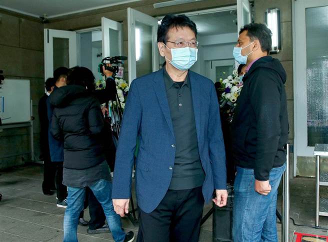 中廣董事長趙少康前往悼念。（粘耿豪攝）
