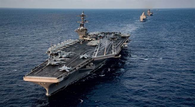 美国海军航母「罗斯福」号（USS Theodore Roosevelt，CVN-71）的资料照。（美国海军）