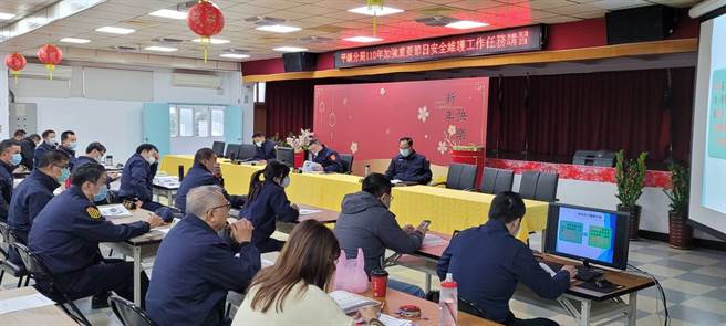 平镇警召开加强重要节日安全维护工作协调会。(平镇警分局提供／吕筱蝉桃园传真)