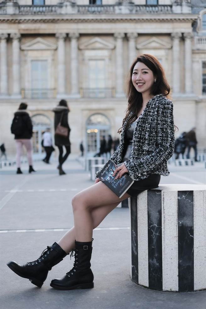 林芳如赴法讀語言學校期間，飽覽歐洲美景，留下不少美麗倩影。（林芳如提供／巫靜婷苗栗傳真）