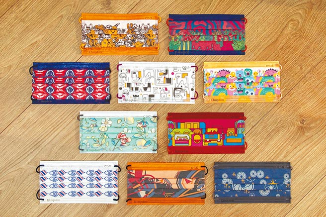 中卫联手金士顿，首创亚太区口罩设计大赛，已精选前十大作品出炉。图／中卫提供