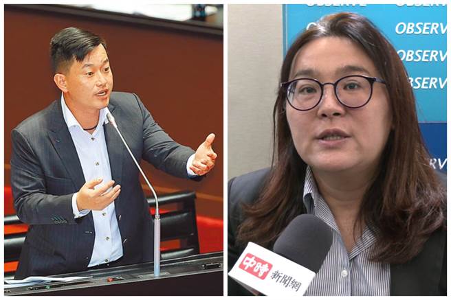 台湾基进党立委陈柏惟、国民党立委陈玉珍（中时资料照）