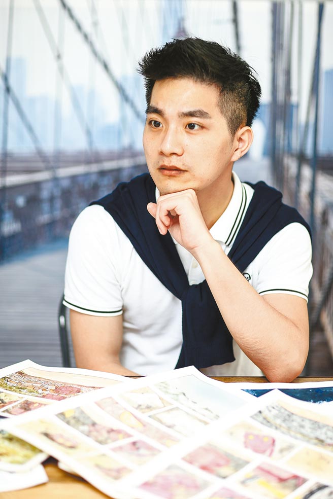 插画家奥斯卡创立《Zigma》，希望集结多位创作者一同打出个人品牌。（邓博仁摄）