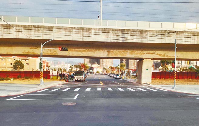 台中市北屯区南兴北一路，日前已开放通行，可缩短约15分钟的通行时间。（台中市政府提供／陈世宗台中传真）