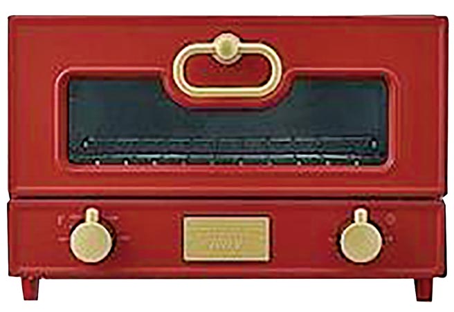 遠百寶慶佳醫Toffy電烤箱#K-TS2-AR/紅，原價2690元、特價2480元。（遠百提供）