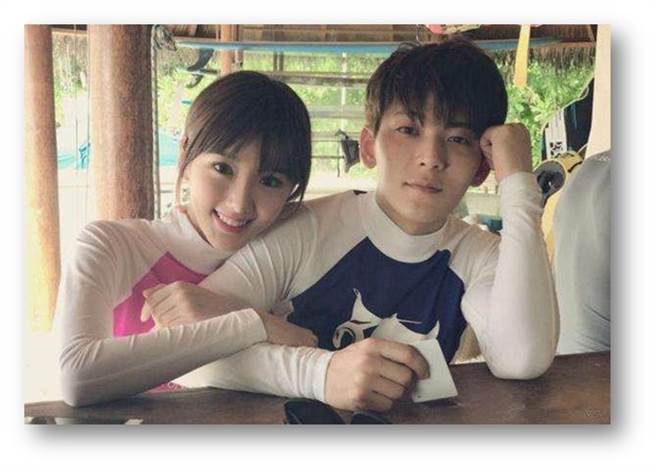 毛晓彤曾与陈翔有过甜蜜时光。(取自微博)