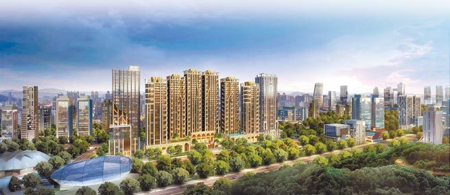 「世界明珠」基地近万坪，邻近「四铁共构」的南港车站。（甲山林提供）