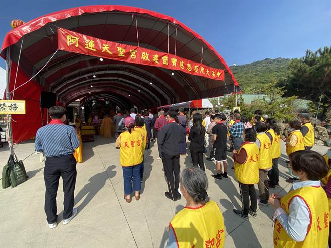 高市近3年交通死亡532人，阿蓮天聖宮超渡亡靈。（柯宗緯翻攝）