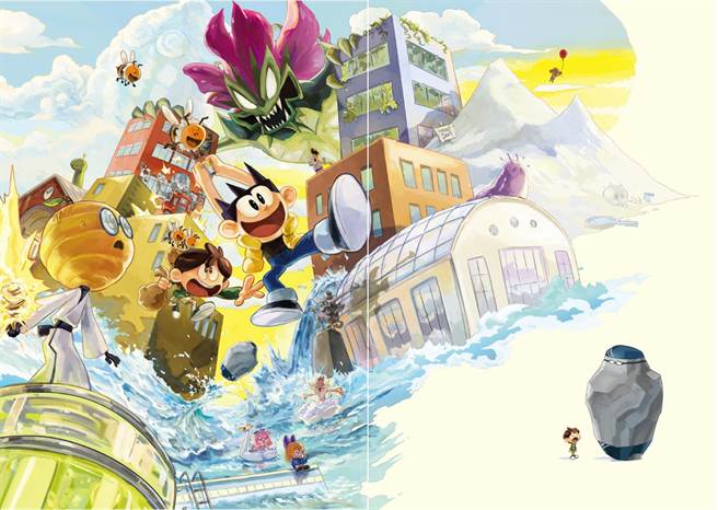 《今天誰代課？》中，出現各式各樣的代課老師，讓學生在一樁樁趣事下度過每一天。（蓋亞文化提供）