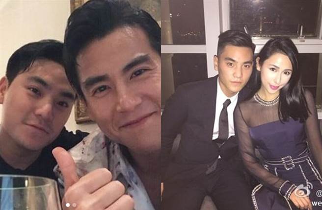 王令尘外型神似彭于晏，曾和大陆官三代千金程颖婕传出恋情。(图／翻摄自微博)