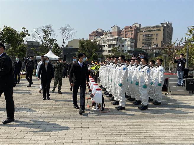 蔡英文總統親臨鼓勵。(蔡依珍攝)