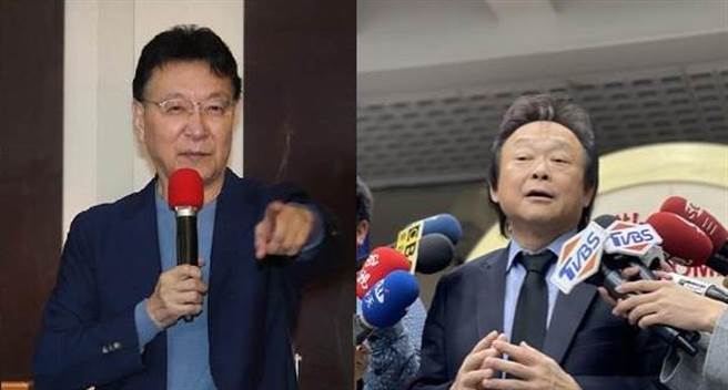 赵少康(左)在韩国瑜的建议下重返国民党，王世坚(右)认为韩赵配将会是民进党2024年最大的劲敌。(中时资料照)