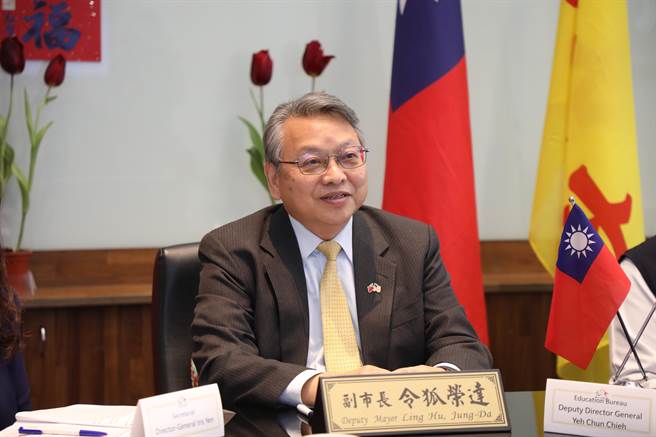 台中市副市长令狐荣达透过视讯参与，库市以科技重镇闻名国际，被誉为「硅谷的心臟」，而台中是精密机械、工具机等生产重镇，期望未来疫情控制后，双方进一步深化交流。（台中市府提供／卢金足台中传真）