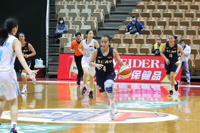 永仁後衛楊芷昀（中）目前在HBL明星賽票選的票數是女子選中最高票。（大會提供）