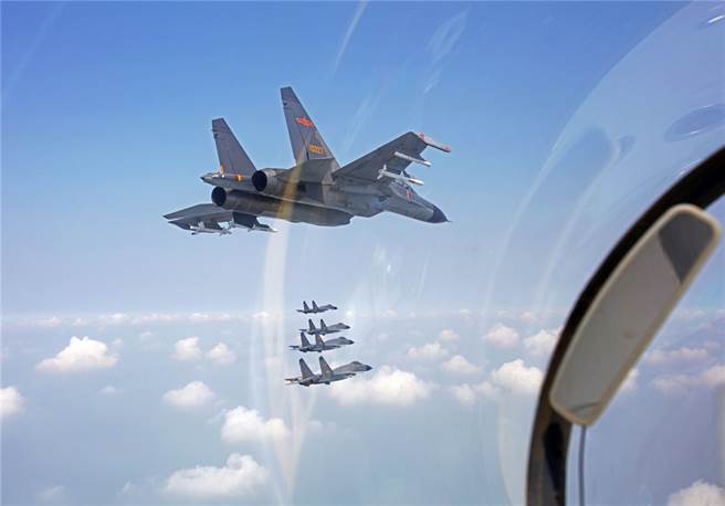 共军近期扩增扰台频率与规模，外界认为是对台施压警告拜登政府。（图／中国军网）