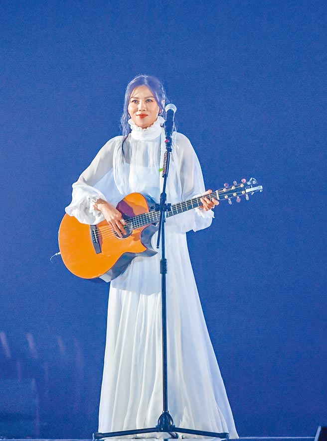 蔡健雅5度攻蛋前晚圓滿落幕。（盧禕祺攝）