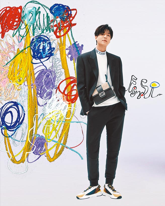 李敏镐受邀看秀，身上同时穿着Fendi 2021秋冬新作。（Fendi提供）