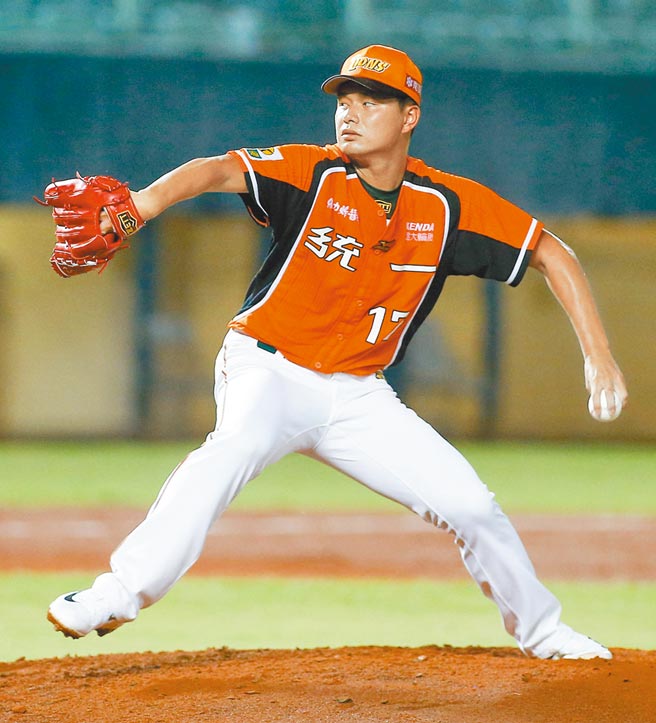统一狮投手林子崴。（本报资料照片）