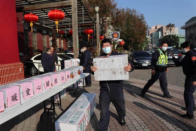 歷年都共襄盛举的朴子警分局，今年同样热情响应。（张毓翎摄）