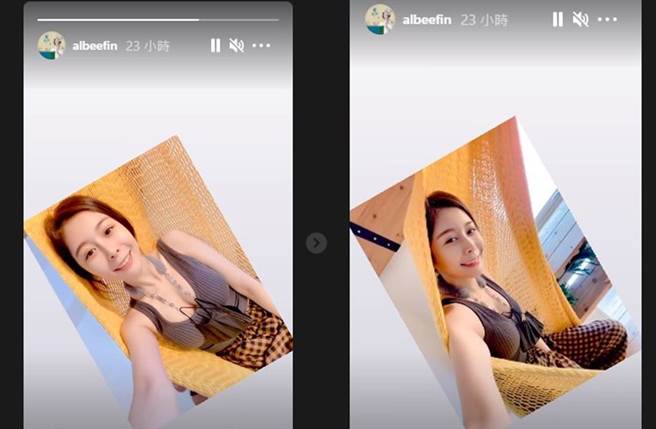 Albee上帝视角泄火辣身材。(图／翻摄自IG)